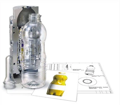Molde de sopro para garrafas de suco